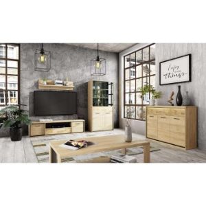 Obrazek RTV M12 Mediolan Natural Hikora 