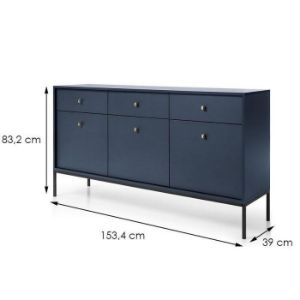 Obrazek Komoda Mono Mksz154 Granat