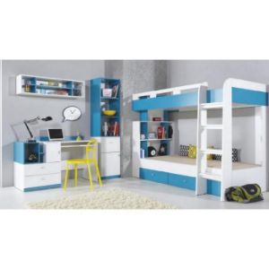 Obrazek Szafa Mobi Mo-2 biały/turkus