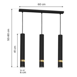 Obrazek Lampa Joker Black MLP 6080 Gold LW3 