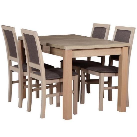 Obrazek Zestaw stół i krzesła Galia 1+4 dąb sonoma 