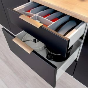 Obrazek Szafka kuchenna Denis d60pk mv 2133 pl czarny mat/biały 