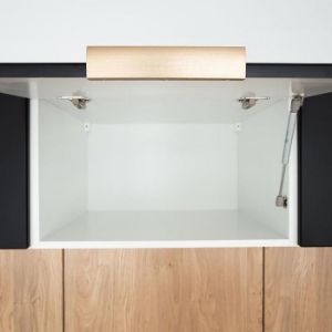 Obrazek Szafka kuchenna Denis d60pk mv 2133 pl czarny mat/biały 