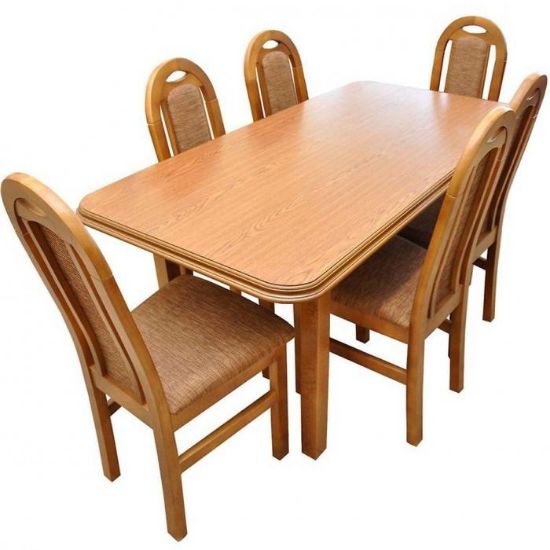 Obrazek Zestaw stół i krzesła Daria 1+6 ST101 rustikal KR7 BR232 savi6 bottom964