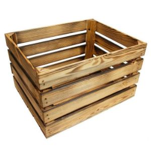 Obrazek  Skrzynka drewniana opalana "L" 50x40x30 cm 