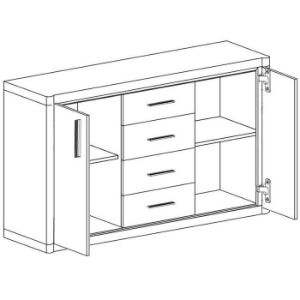 Obrazek Komoda Dallas D5 dąb truflowy