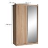 Obrazek Szafa Karol 143 z lustrem dąb sonoma