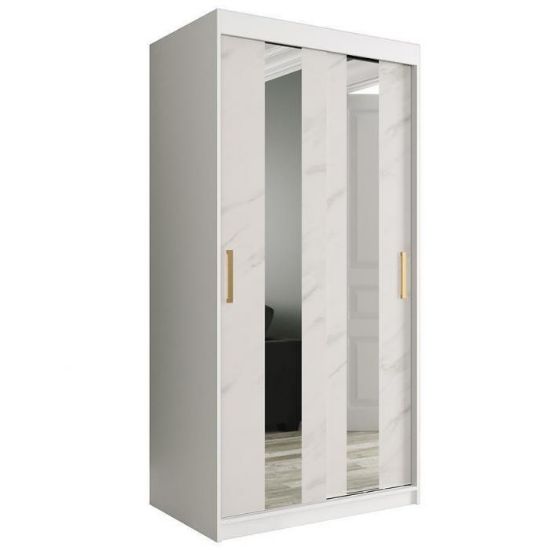 Obrazek  Szafa Marmur Pole 100 Biały/Marmur Biały 