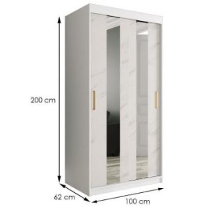 Obrazek  Szafa Marmur Pole 100 Biały/Marmur Biały 