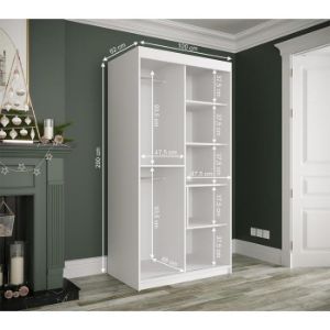 Obrazek  Szafa Marmur Pole 100 Biały/Marmur Biały 