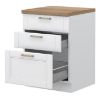 Obrazek Szafka Kuchenna Tara R-60-3mbox/4 3s White Mat