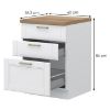 Obrazek Szafka Kuchenna Tara R-60-3mbox/4 3s White Mat