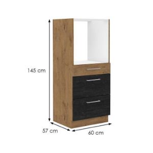 Obrazek Szafka Kuchenna VIGO Dark 60 DPS-145 3S BB MB 
