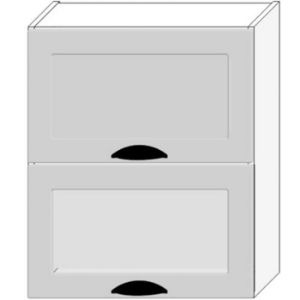 Obrazek Szafka Kuchenna Adele W60grf/2 Sd Szary Mat/Biały