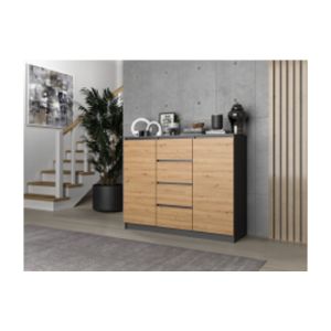 Obrazek Komoda Aramis (antracyt/dąb artisan)