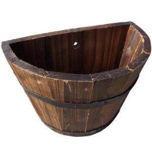 Obrazek Drewniana doniczka 24x13,5x17,5 cm