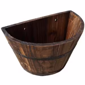 Obrazek Drewniana doniczka 24x13,5x17,5 cm