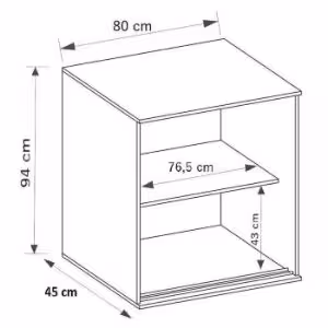 Obrazek Komoda Tablet T1 80 biały