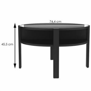 Obrazek Ława Tobago Czarny Mat 