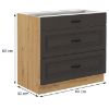 Obrazek Szafka kuchenna STILO grafit mat/artisan 80d 3s bb