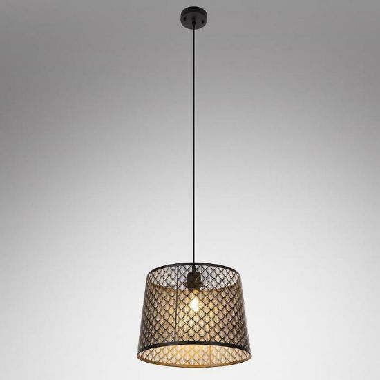 Obrazek Lampa wisząca 15315S Metal czarno-złota LW1