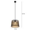 Obrazek Lampa wisząca 15315S Metal czarno-złota LW1