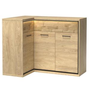 Obrazek Komoda Narożna Deska M15* Odbicie Mediolan Natural Hikora