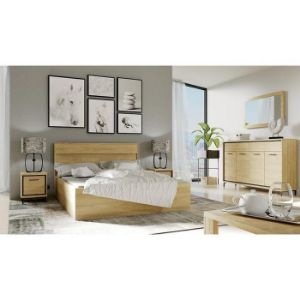 Obrazek Komoda Narożna Deska M15* Odbicie Mediolan Natural Hikora