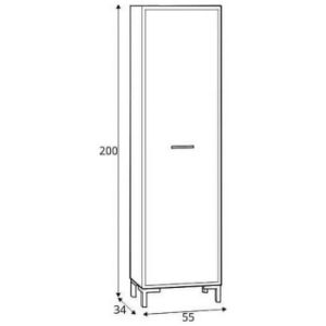 Obrazek Szafa Nevio 01 dąb artisan