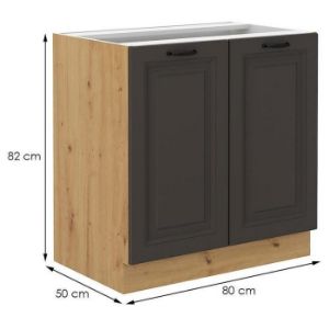 Obrazek Szafka kuchenna STILO grafit mat/artisan 80d 2f bb