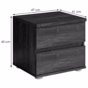 Obrazek Stolik nocny 2szt Togo jesion