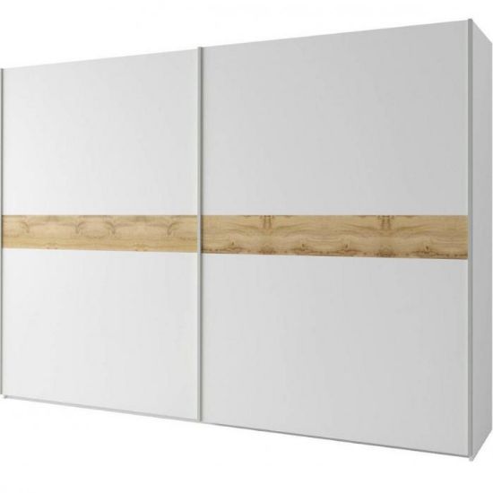 Obrazek Szafa Gamma 300 cm dąb wotan/biały