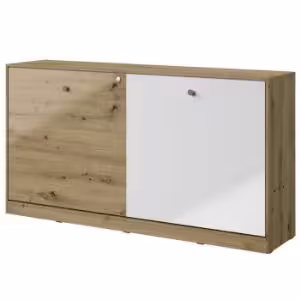 Obrazek Półko-Tapczan Poziomy Nero 16 – Szary Połysk