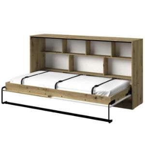 Obrazek Półko-Tapczan Poziomy Nero 16 – Szary Połysk