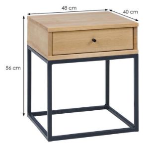 Obrazek Szafka nocna Logan sosna surowa 