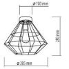 Obrazek Lampa Diamond Black 4314 30cm PL1