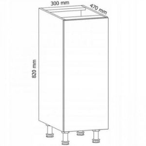 Obrazek Szafka kuchenna Gardena D30 grey