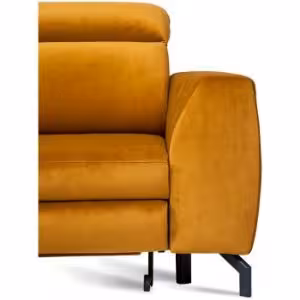 Obrazek Narożnik rozkładany z funkcją spania Tybet wersja prawa musztardowy