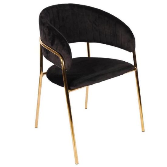 Obrazek Krzesło Glamour Czarne 