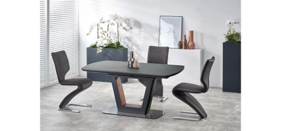 Obrazek Stół rozkładany Ernst (antracytowy/orzech)