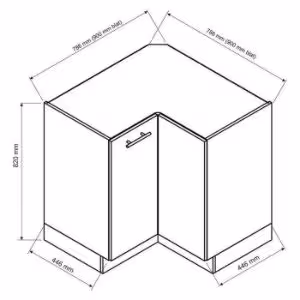 Obrazek Szafka kuchenna Max Drp Pl biały 