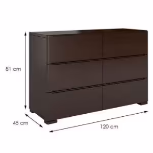 Obrazek Komoda Drewniana Sosnowa 6s Skandica Sparta Palisander