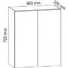 Obrazek Szafka kuchenna Gardena G60 grey
