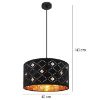 Obrazek Lampa 15448H Czarno-złota LW1