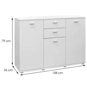 Obrazek  Komoda Milis 108x36x79 Biała 120408 