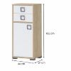 Obrazek Komoda 1D2S Kiki OR12-BK/KI-15 beech/white