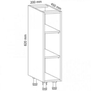 Obrazek Szafka kuchenna Gardena D20P grey