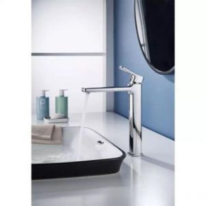 Obrazek Bateria umywalkowa wysoka Silva chrom