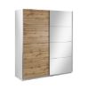 Obrazek Szafa z lustrem Asti 180 biały/dąb wotan