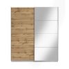 Obrazek Szafa z lustrem Asti 180 biały/dąb wotan